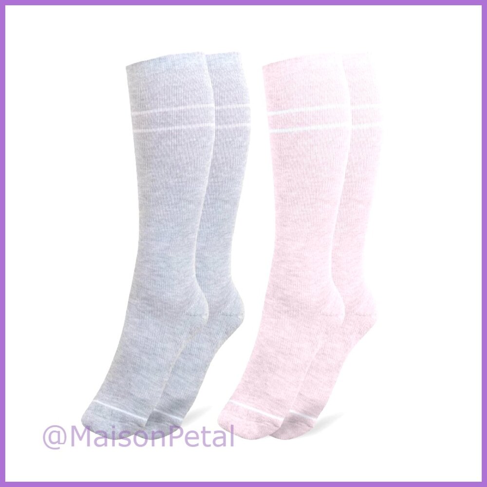 Premium Maternity Compression Socks 2-Pack Viscose Spandex Elastane